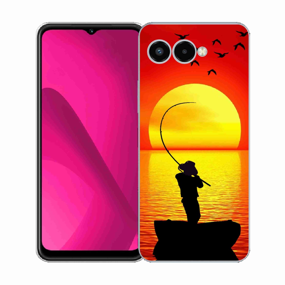 Gélový kryt mmCase na T-Mobile T Phone 3 - rybárčenie