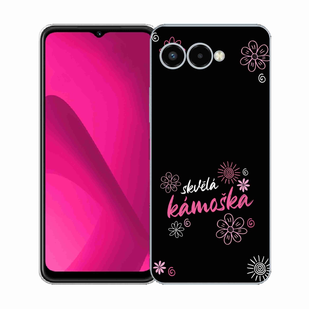 Gélový kryt mmCase na T-Mobile T Phone 3 - skvelá kamoška čierne pozadie