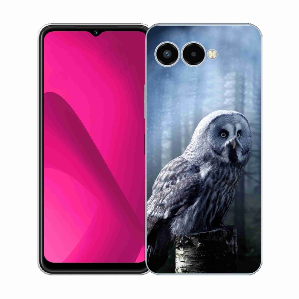 Gélový kryt mmCase na T-Mobile T Phone 3 - sova