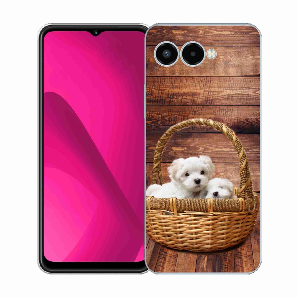 Gélový kryt mmCase na T-Mobile T Phone 3 - šteniatka