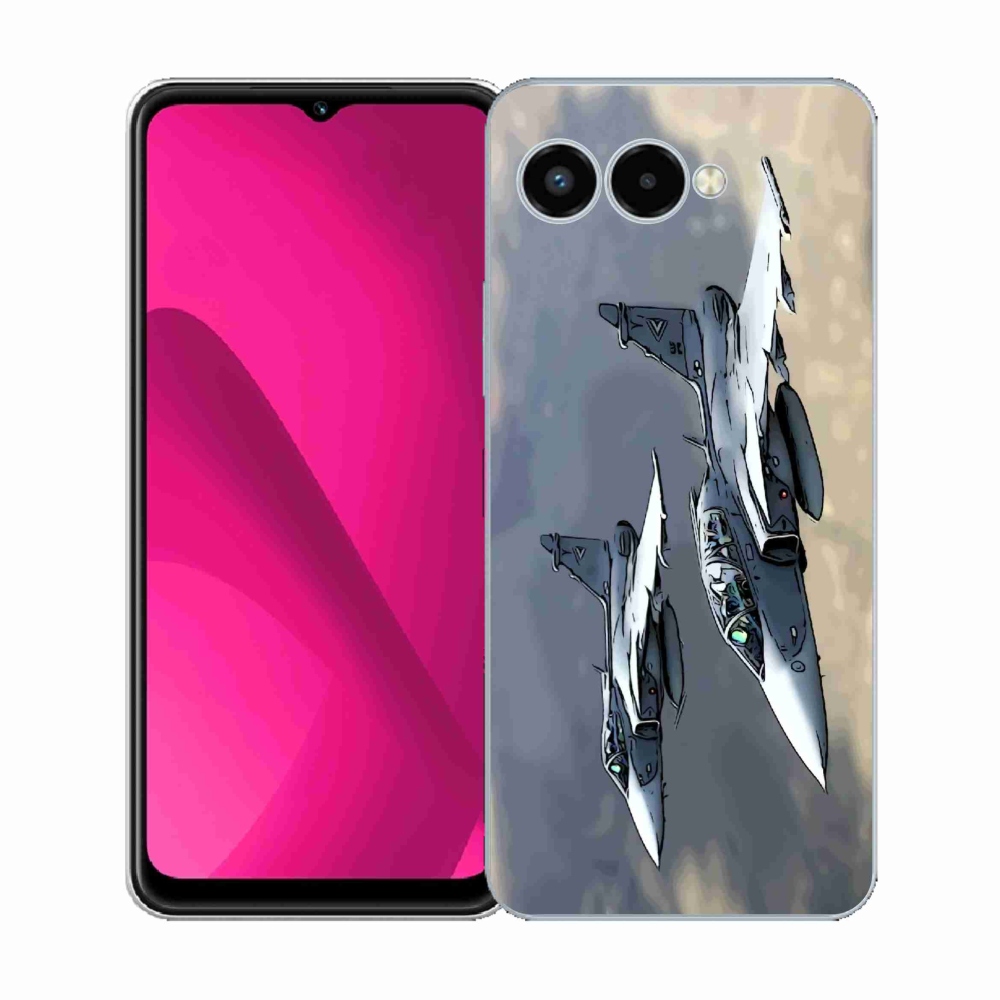 Gélový kryt mmCase na T-Mobile T Phone 3 - stíhačky
