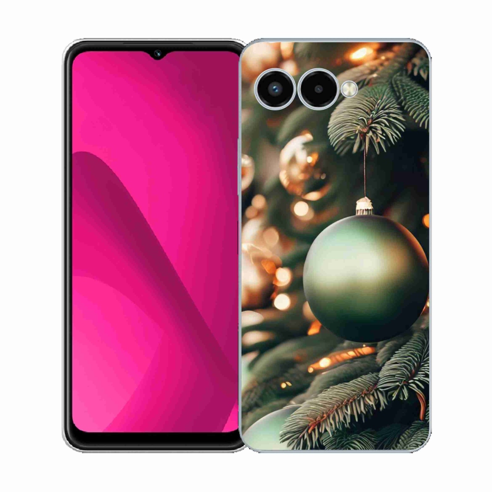 Gélový kryt mmCase na T-Mobile T Phone 3 - vianočné ozdoby 1
