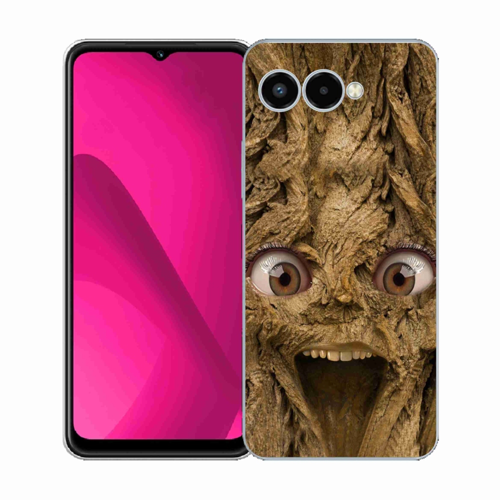 Gélový kryt mmCase na T-Mobile T Phone 3 - veselý strom s očami