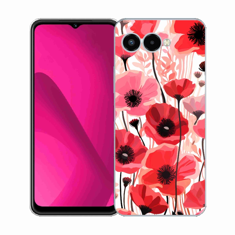 Gélový kryt mmCase na T-Mobile T Phone 3 - vlčí mak 1