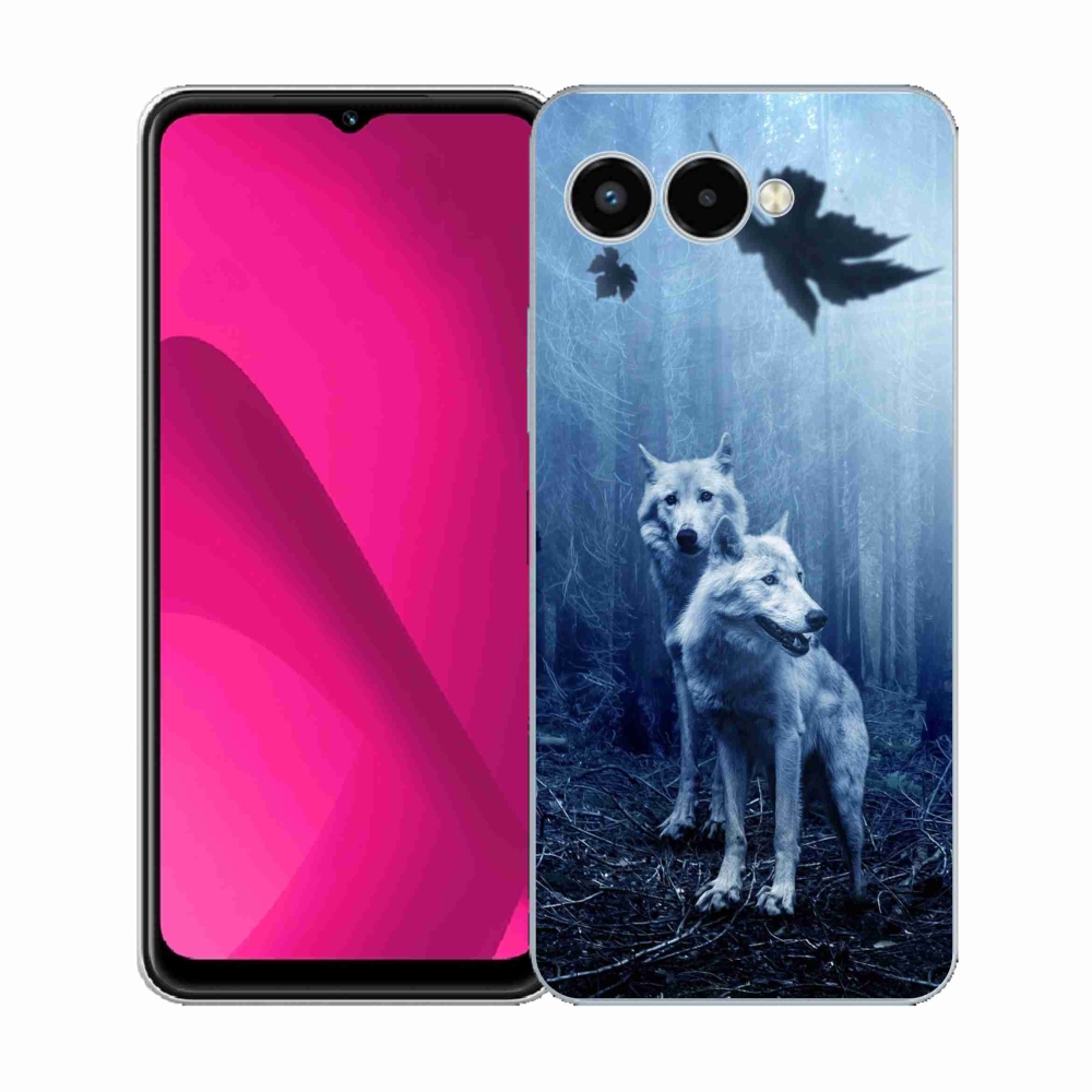 Gélový kryt mmCase na T-Mobile T Phone 3 - vlci v lese