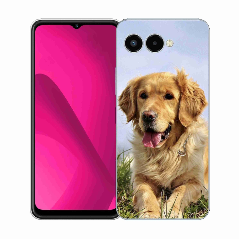 Gélový kryt mmCase na T-Mobile T Phone 3 - zlatý retriever