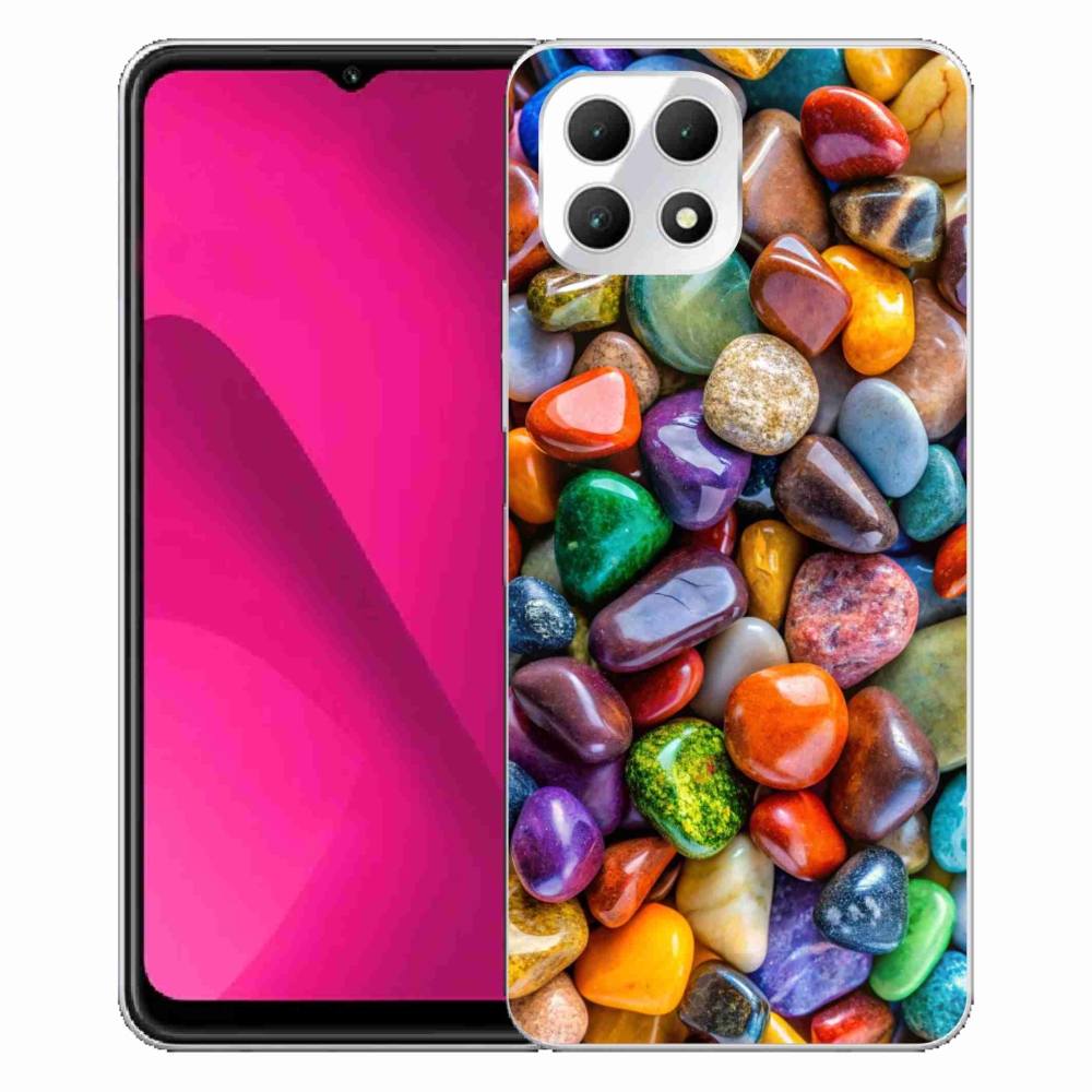 Gélový kryt mmCase na T phone 2 - farebné kamienky