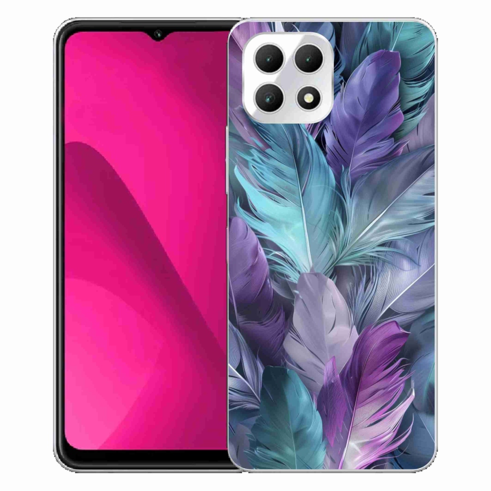 Gélový kryt mmCase na T phone 2 - farebné perie 2