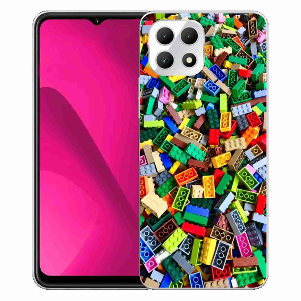 Gélový kryt mmCase na T phone 2 - farebné stavebné kocky