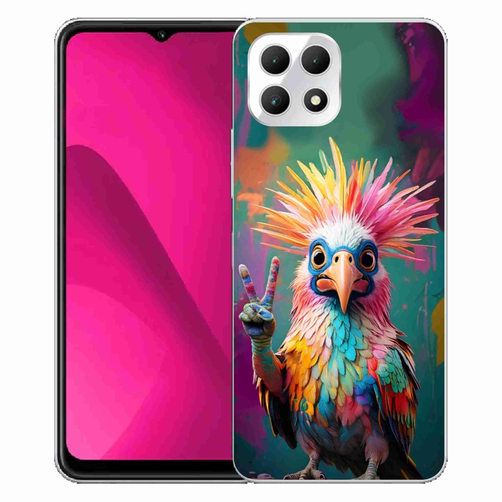Gélový kryt mmCase na T phone 2 - farebný rebel