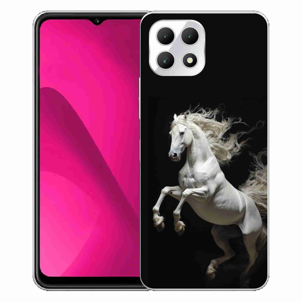Gélový kryt mmCase na T phone 2 - biely kôň 4