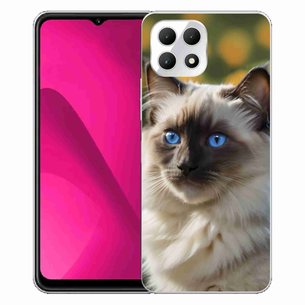 Gélový kryt mmCase na T phone 2 - biely ragdoll