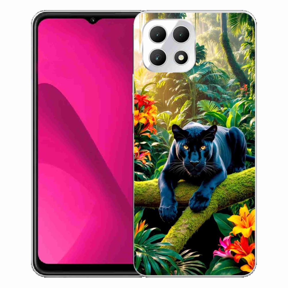 Gélový kryt mmCase na T phone 2 - čierny panter v džungli