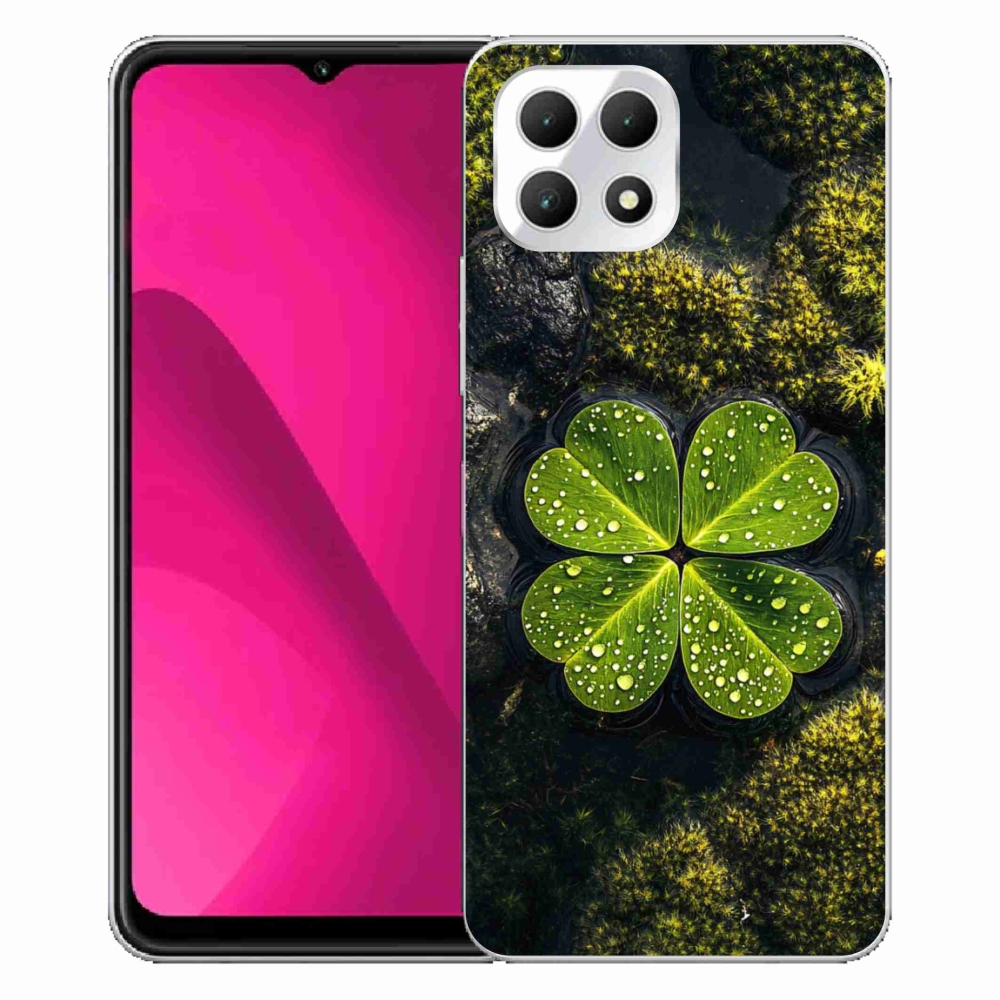 Gélový kryt mmCase na T phone 2 - štvorlístok