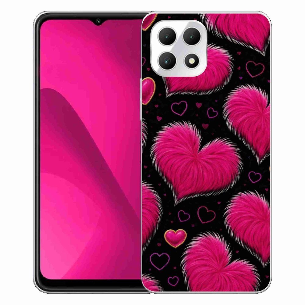 Gélový kryt mmCase na T phone 2 - hebké srdce