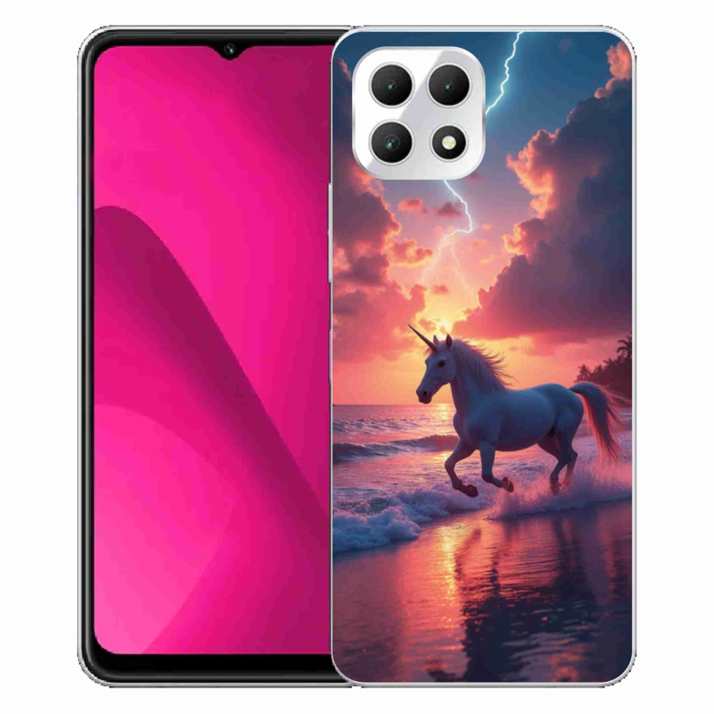 Gélový kryt mmCase na T phone 2 - jednorožec na pláži