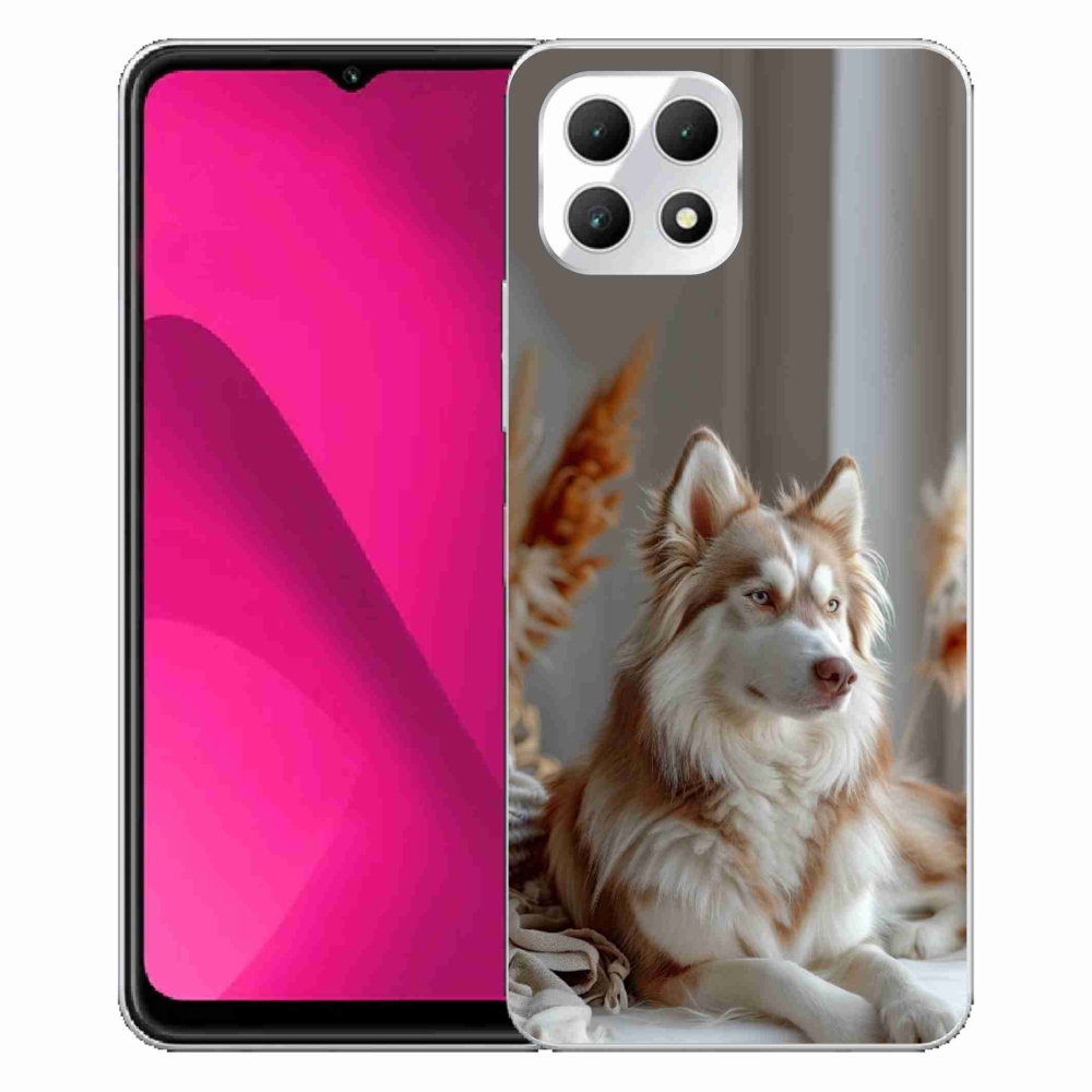Gélový kryt mmCase na T phone 2 - pokojný sibírsky husky
