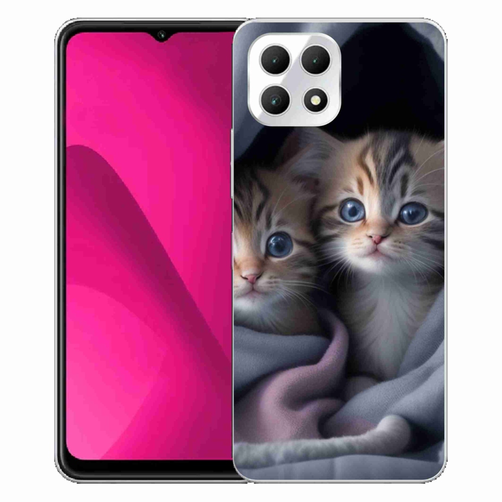 Gélový kryt mmCase na T phone 2 - mačacie duo 2