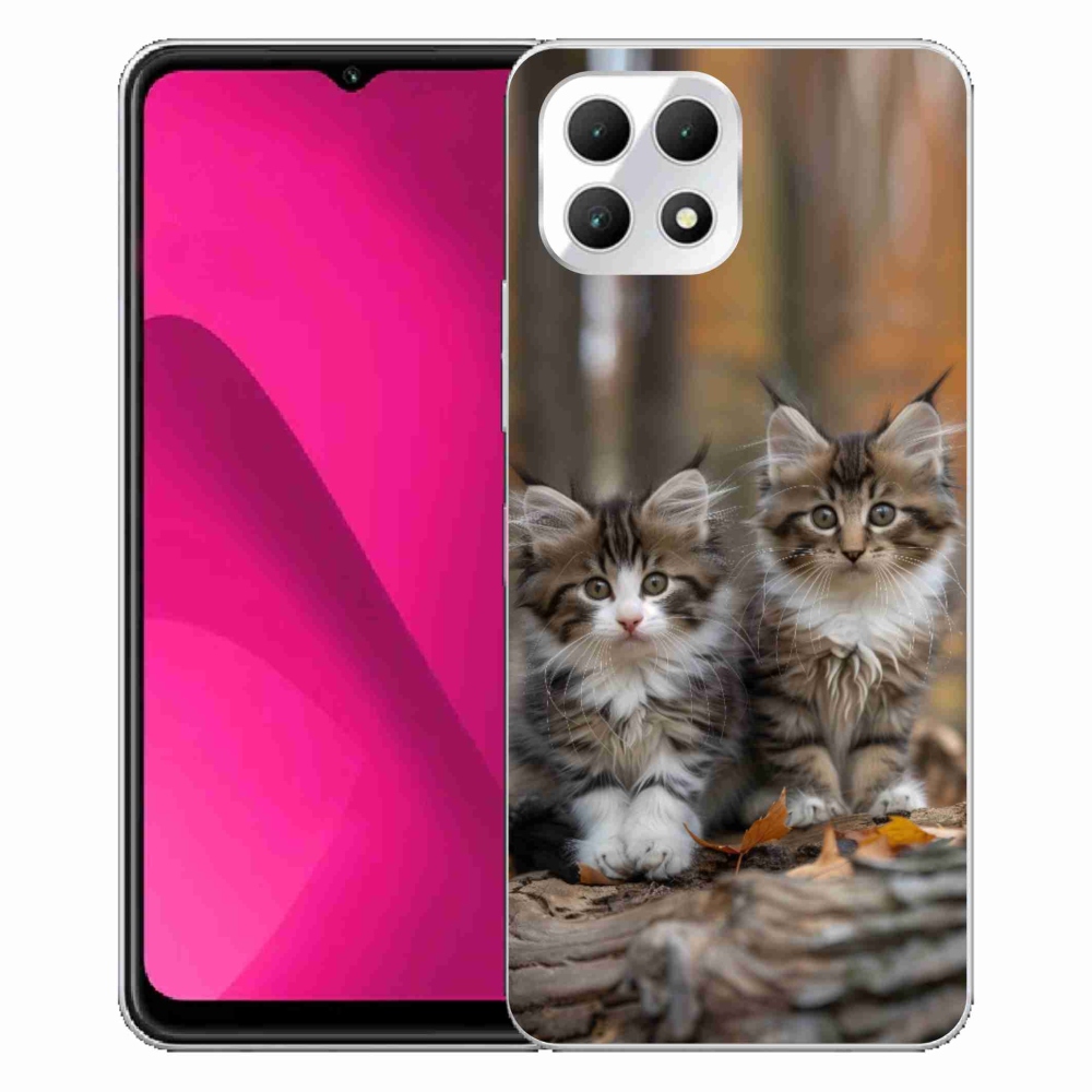 Gélový kryt mmCase na T phone 2 - mačacie duo 3