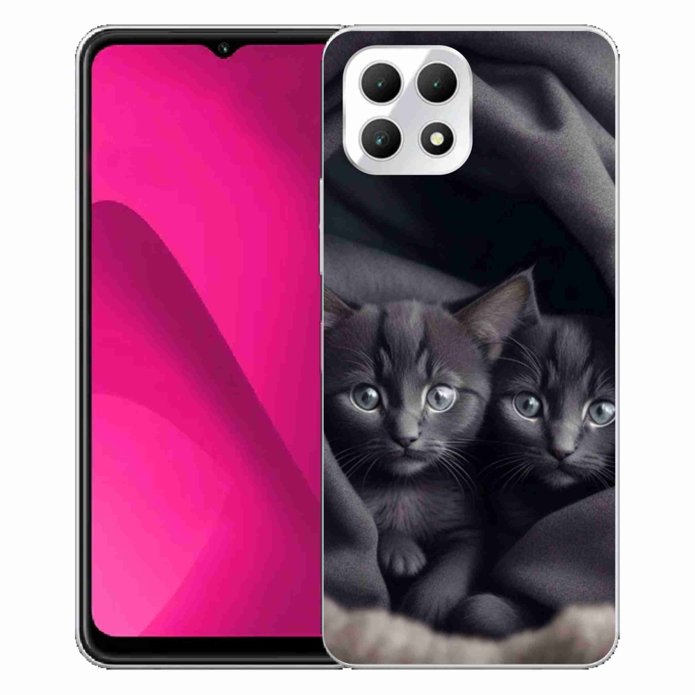 Gélový kryt mmCase na T phone 2 - mačacie duo