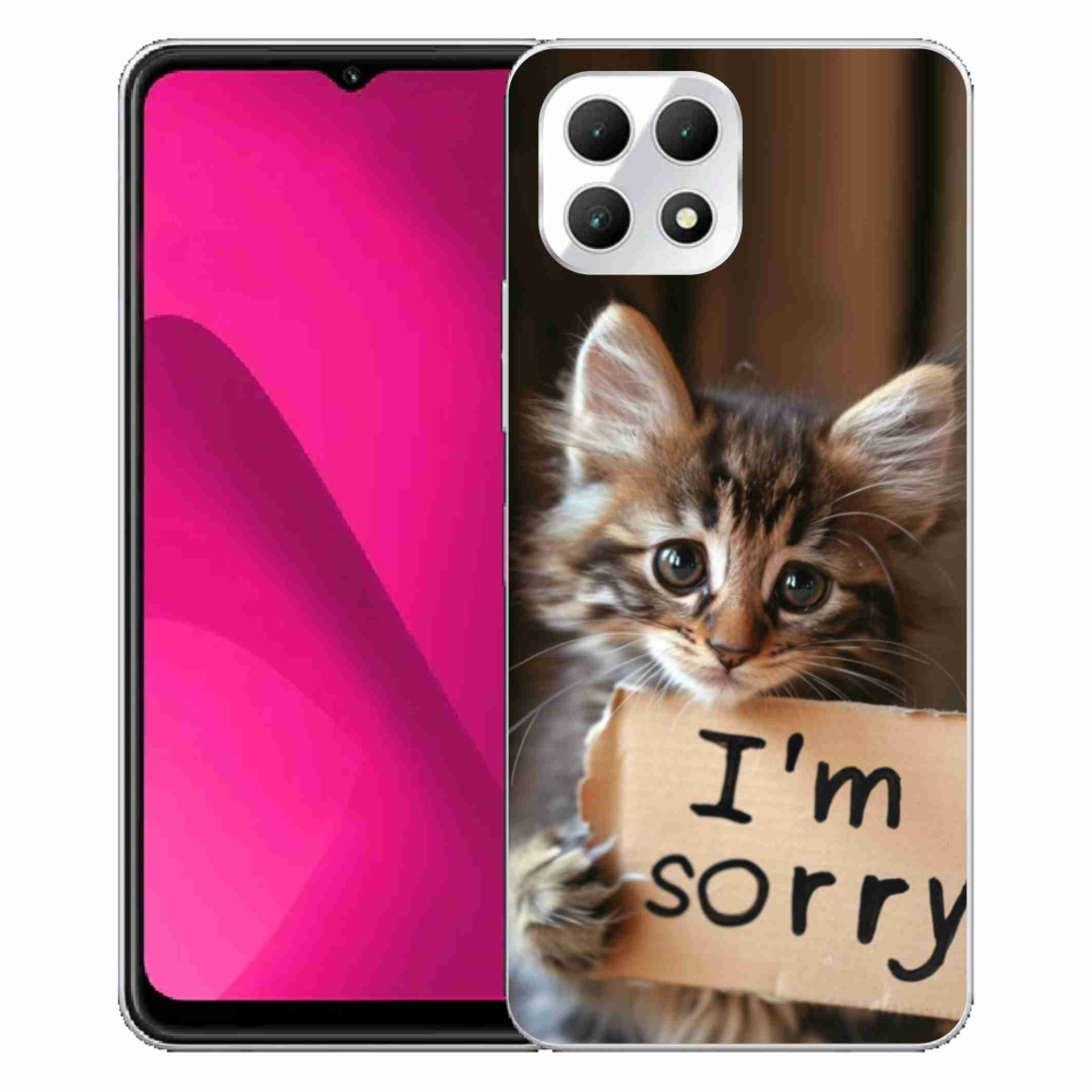 Gélový kryt mmCase na T phone 2 - mačacie ospravedlnenie