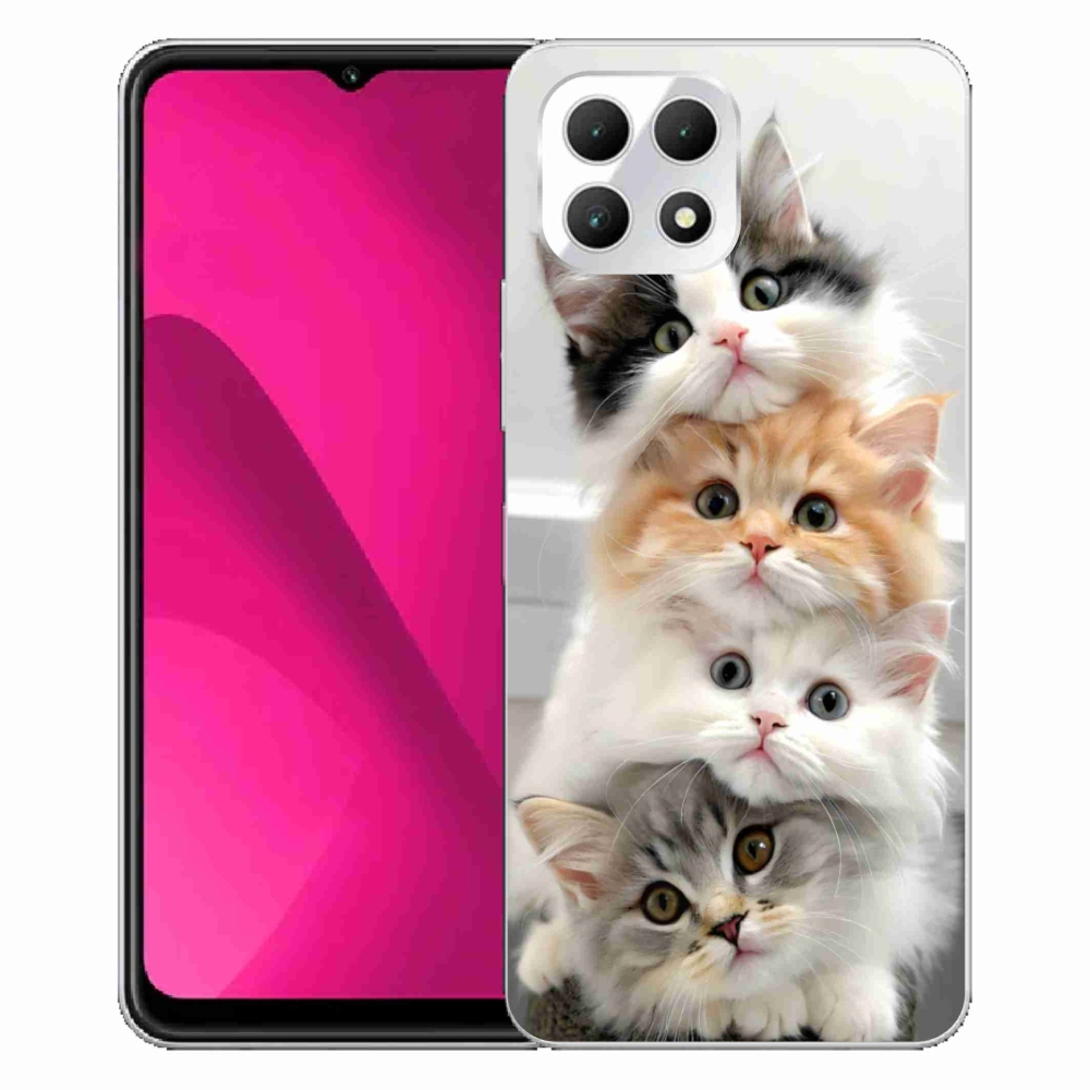 Gélový kryt mmCase na T phone 2 - mačacia partia