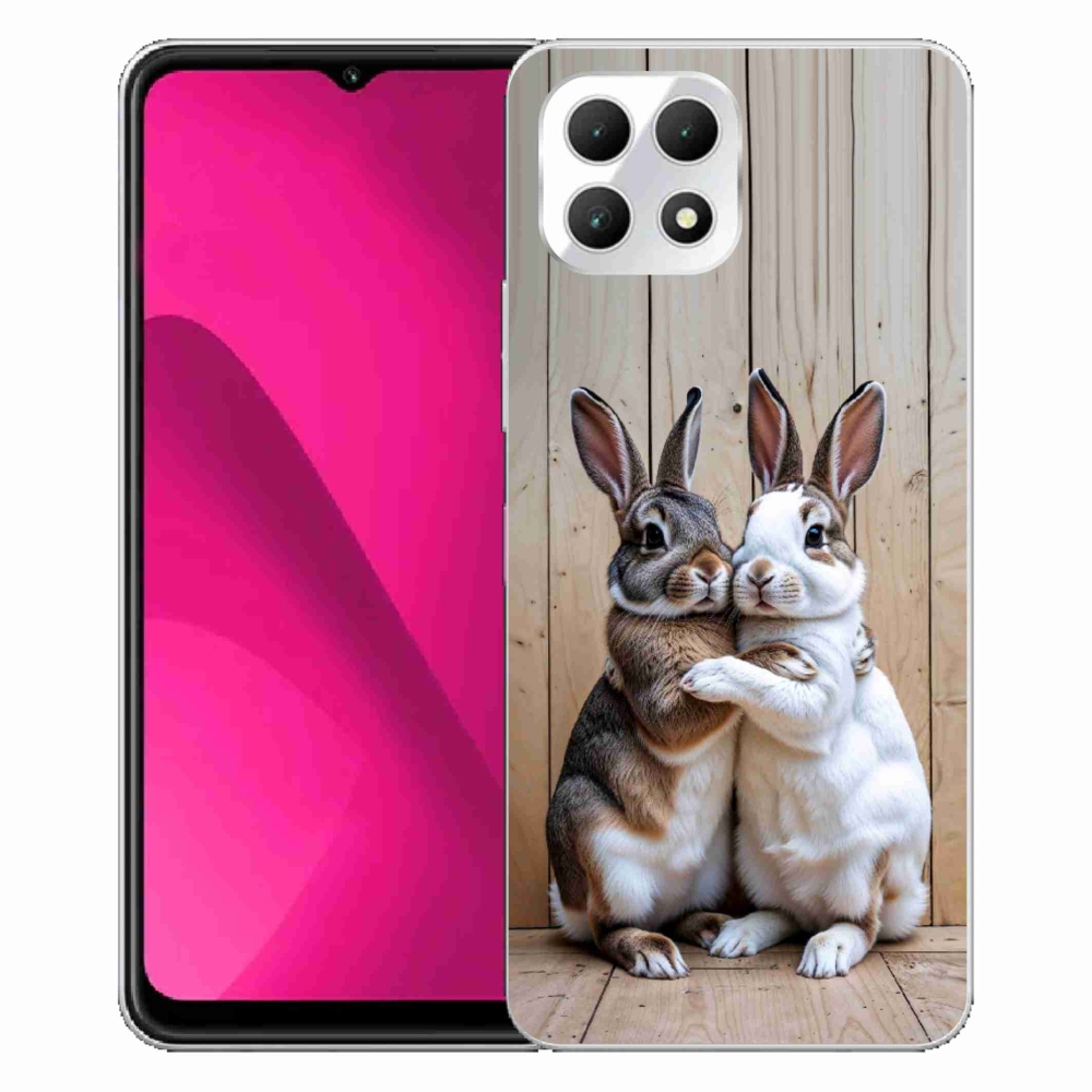 Gélový kryt mmCase na T phone 2 - králičie pár