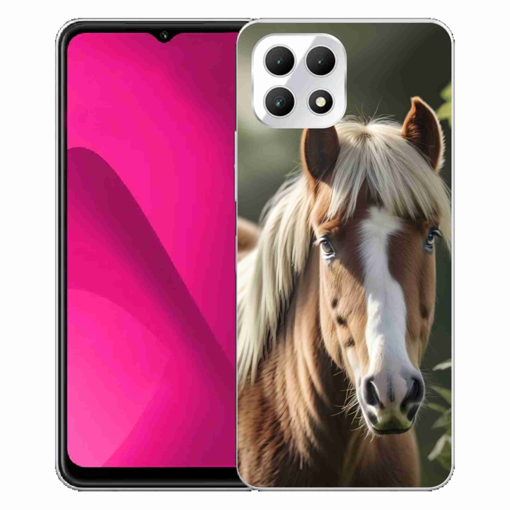 Gélový kryt mmCase na T phone 2 - kôň so svetlou hrivou