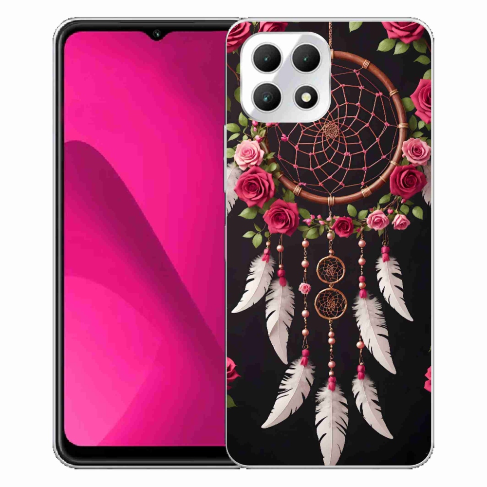 Gélový kryt mmCase na T phone 2 - lapač snov s ružami