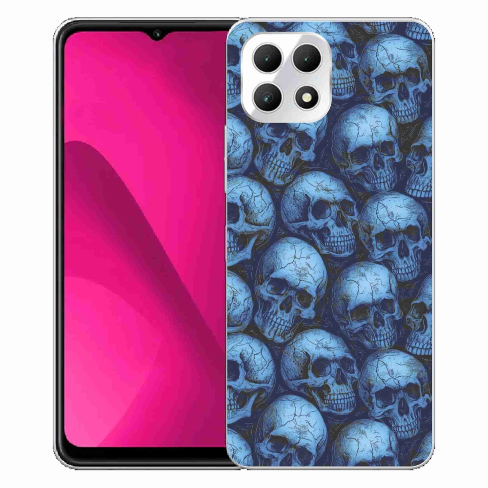Gélový kryt mmCase na T phone 2 - lebky