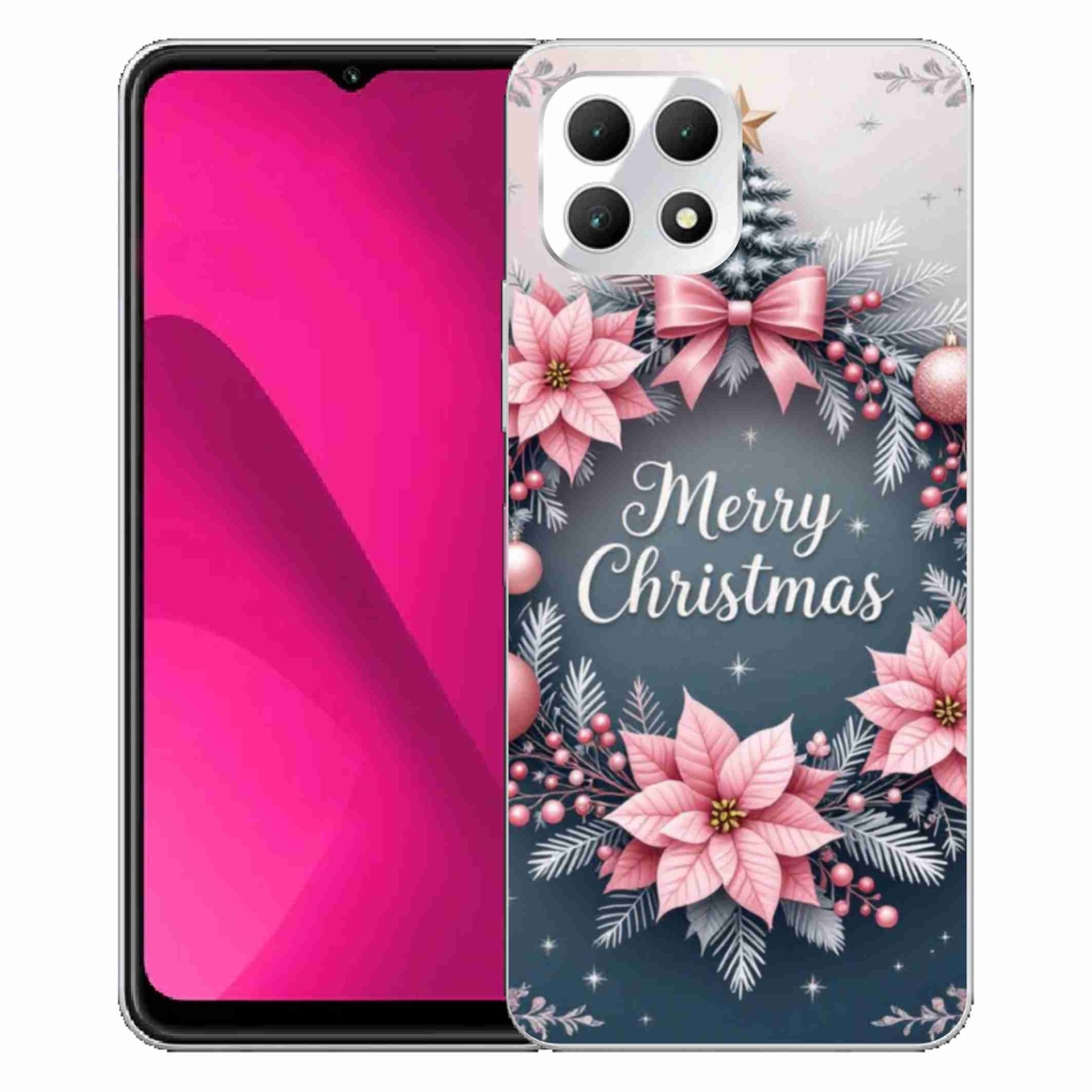 Gélový kryt mmCase na T phone 2 - merry christmas