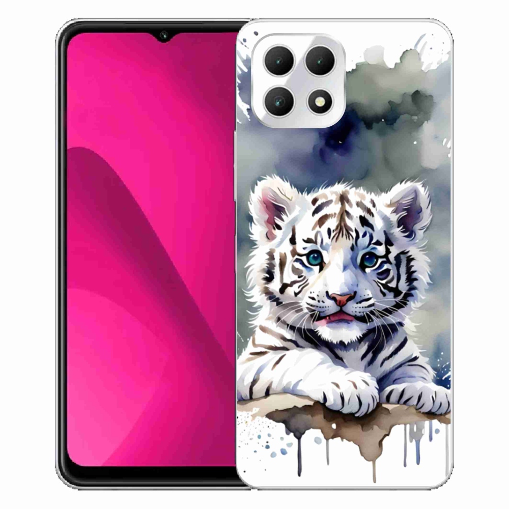 Gélový kryt mmCase na T phone 2 - mláďa bieleho tigra