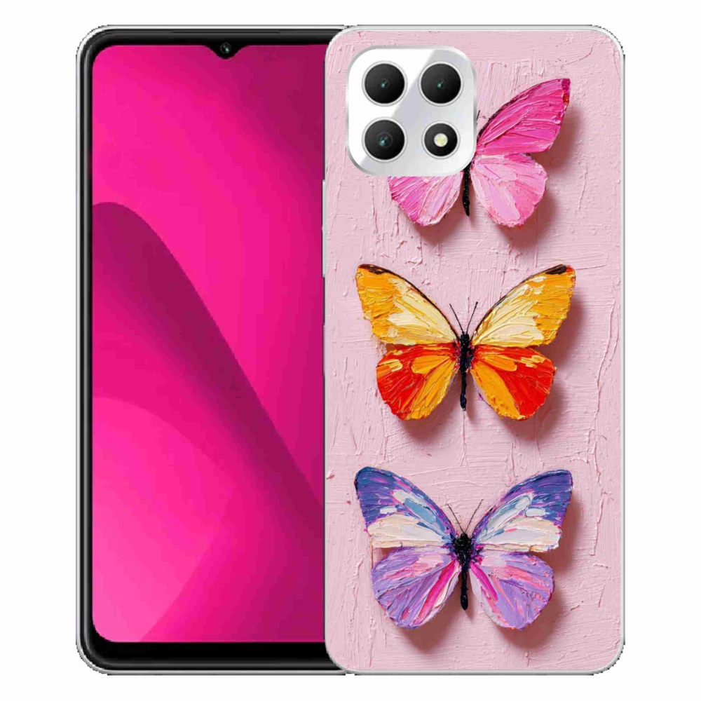 Gélový kryt mmCase na T phone 2 - motýlia trojica