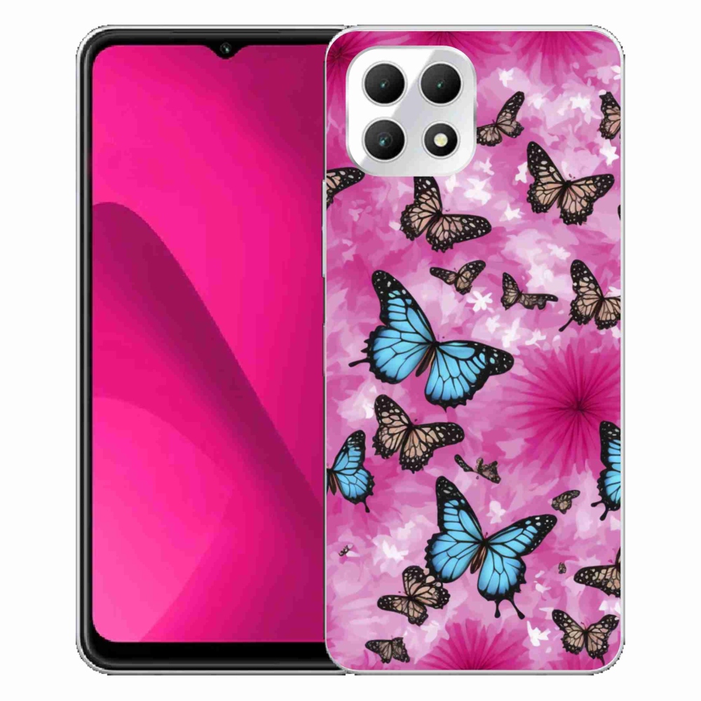 Gélový kryt mmCase na T phone 2 - motýlia záhrada