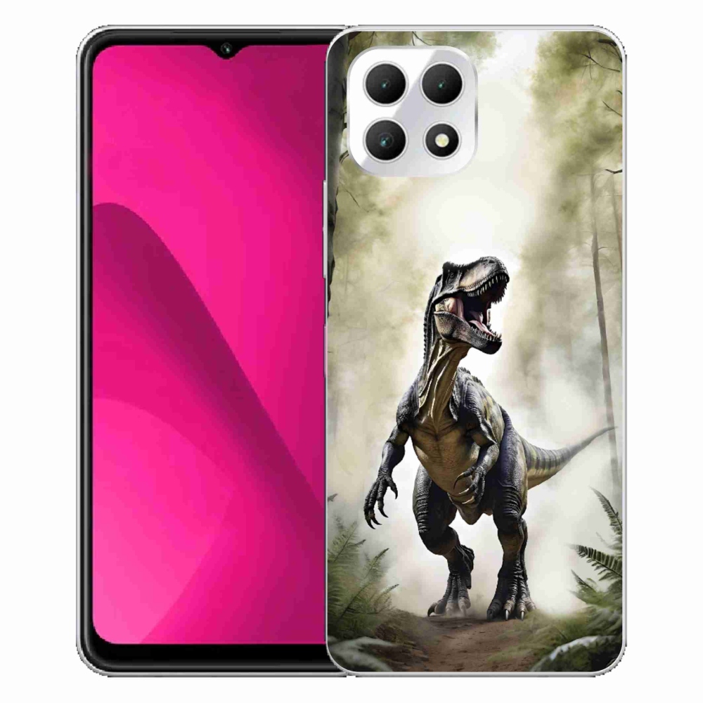 Gélový kryt mmCase na T phone 2 - naštvaný T-Rex