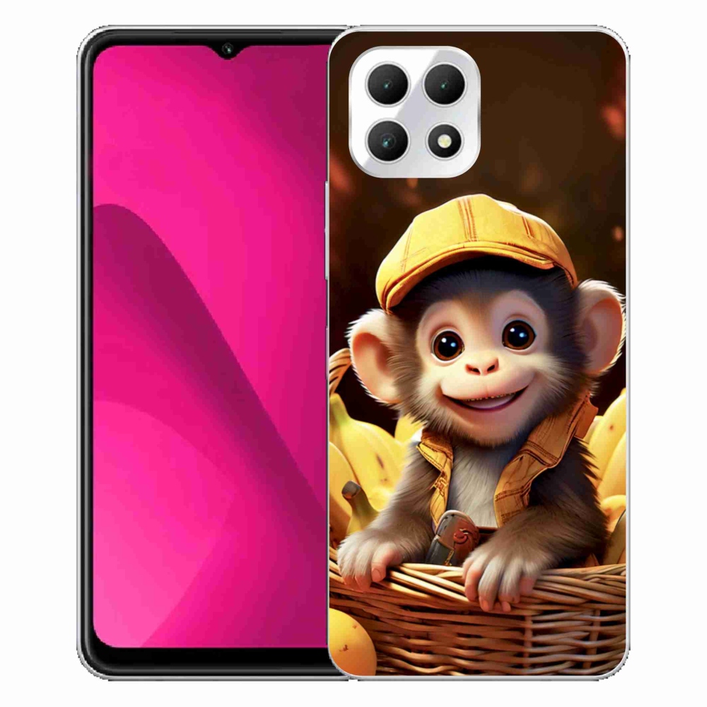 Gélový kryt mmCase na T phone 2 - opice v košíku
