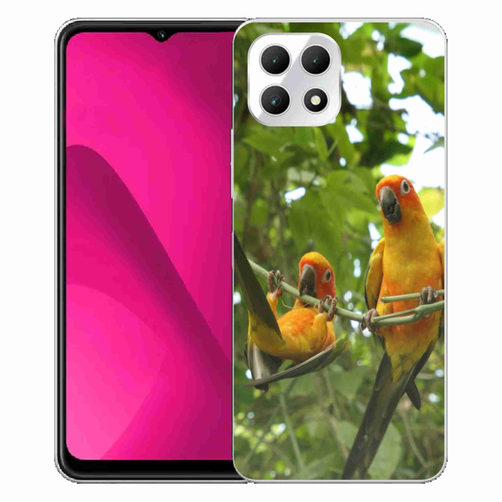 Gélový kryt mmCase na T phone 2 - papagáje aratingy