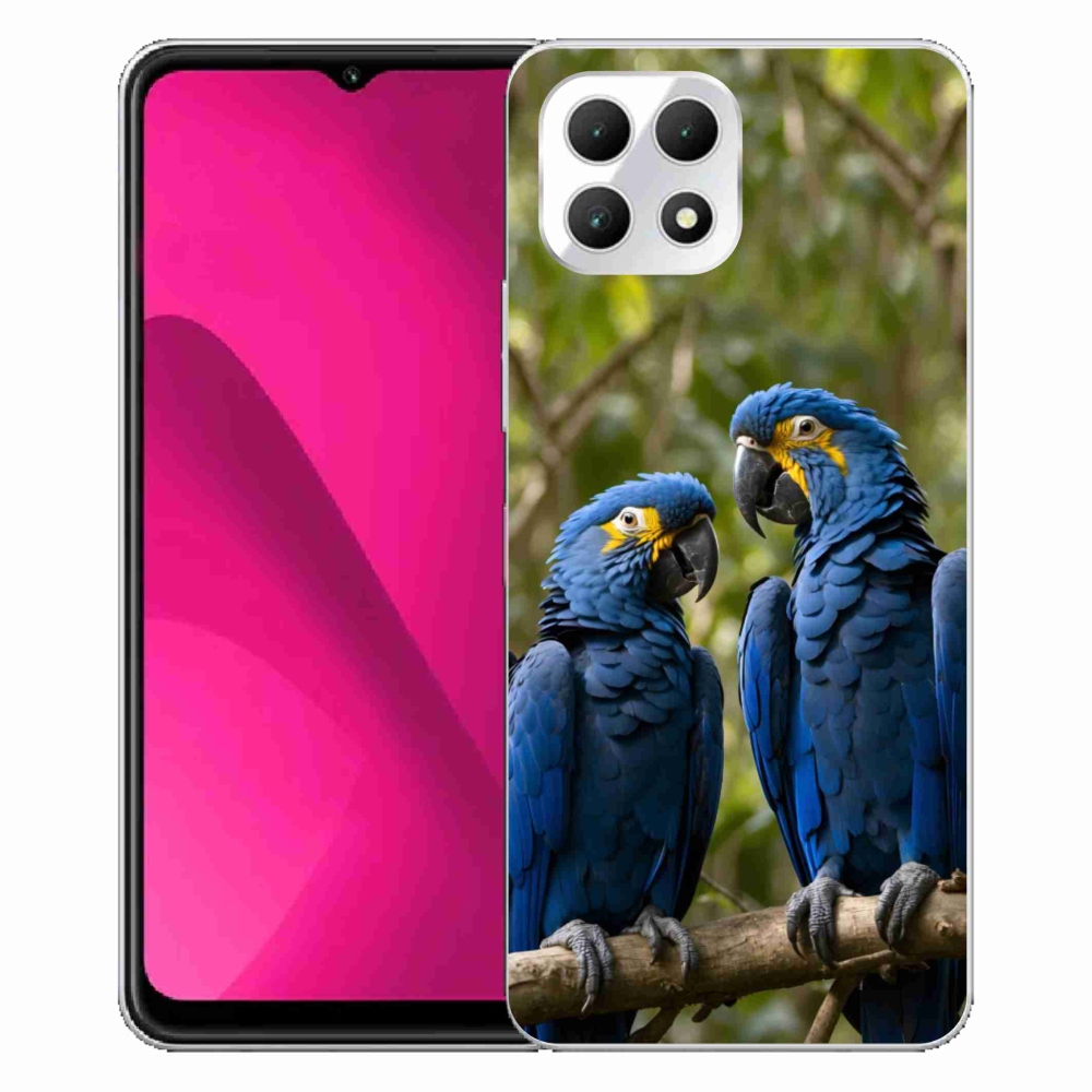 Gélový kryt mmCase na T phone 2 - papagájové duo