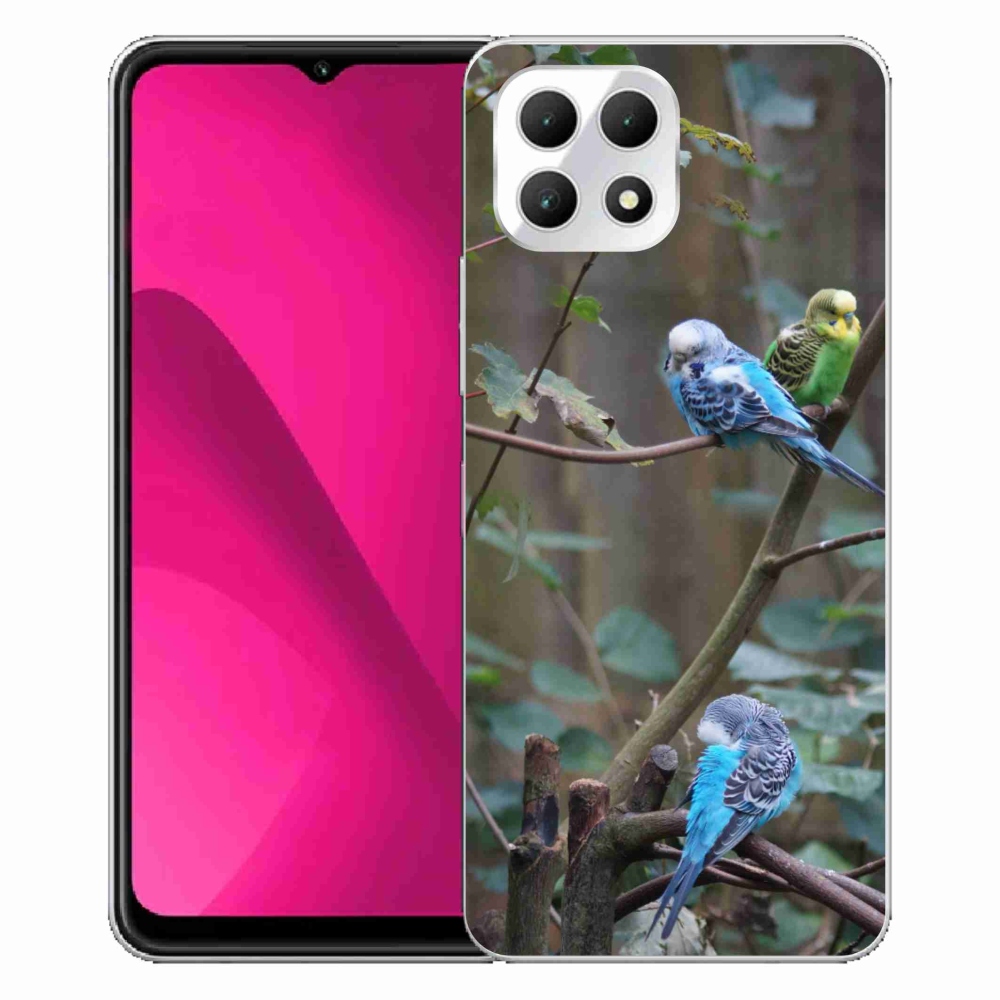 Gélový kryt mmCase na T phone 2 - papagáje na vetve