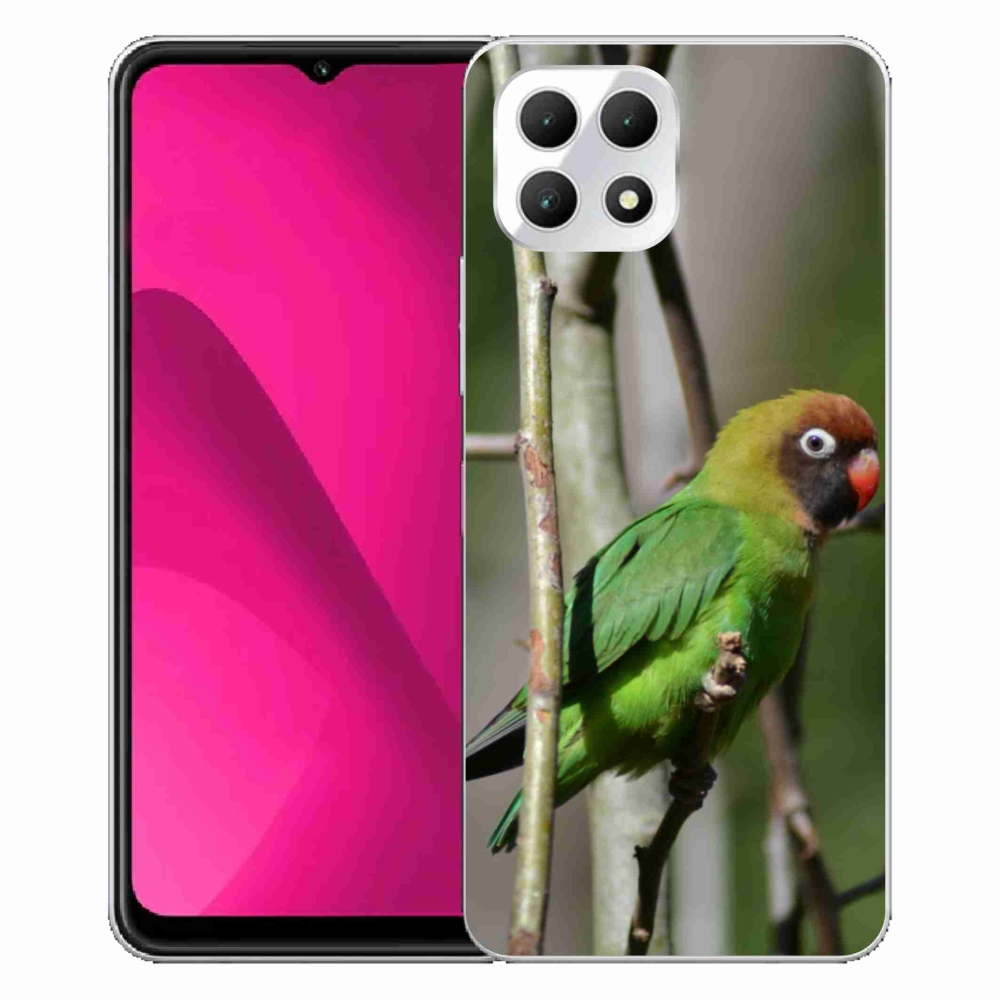 Gélový kryt mmCase na T phone 2 - papagáj agapornis