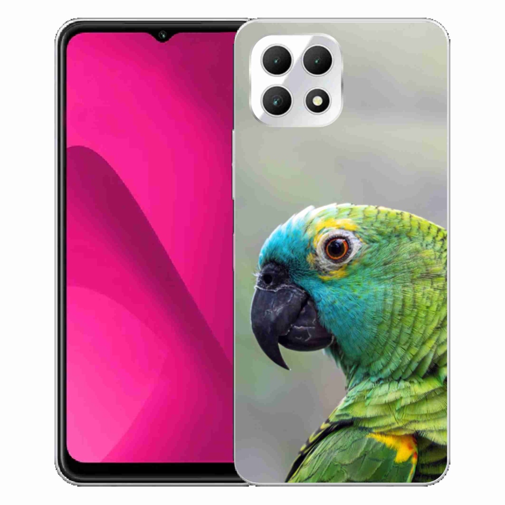 Gélový kryt mmCase na T phone 2 - papagáj amazoňan