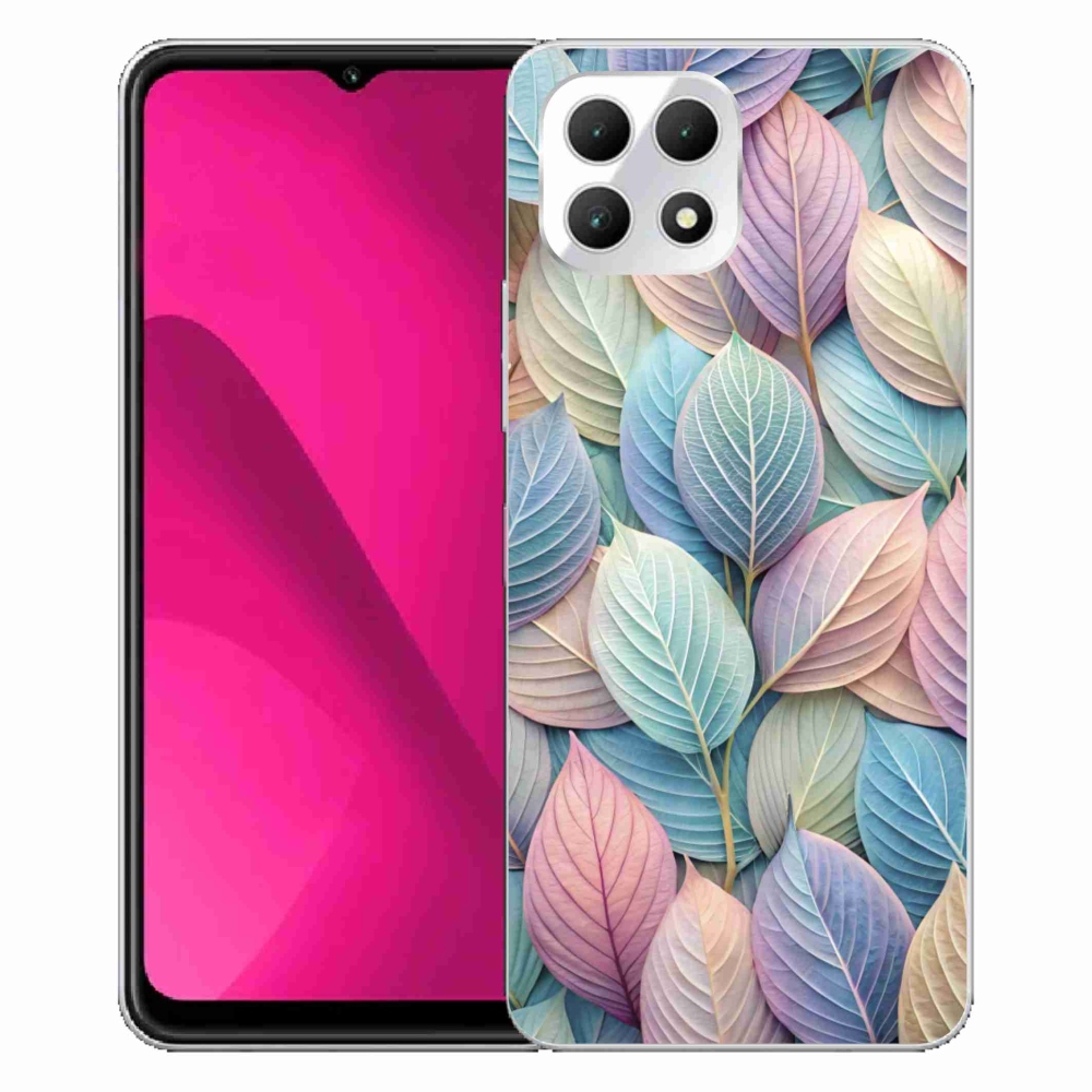 Gélový kryt mmCase na T phone 2 - pastelové listy