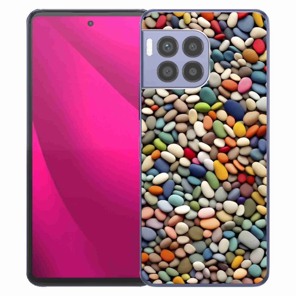 Gélový kryt mmCase na T phone 2 Pro - farebné kamienky 2