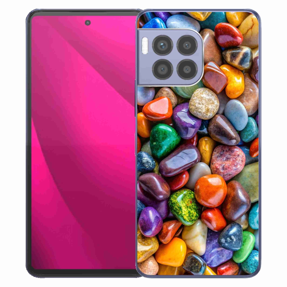 Gélový kryt mmCase na T phone 2 Pro - farebné kamienky