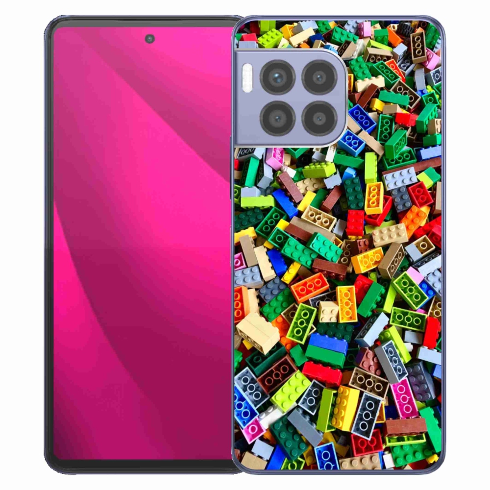 Gélový kryt mmCase na T phone 2 Pro - farebné stavebné kocky