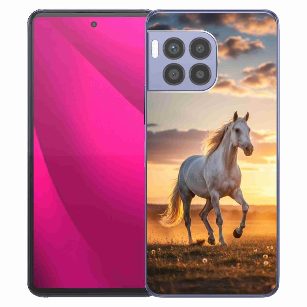 Gélový kryt mmCase na T phone 2 Pro - bežiaci biely kôň 2