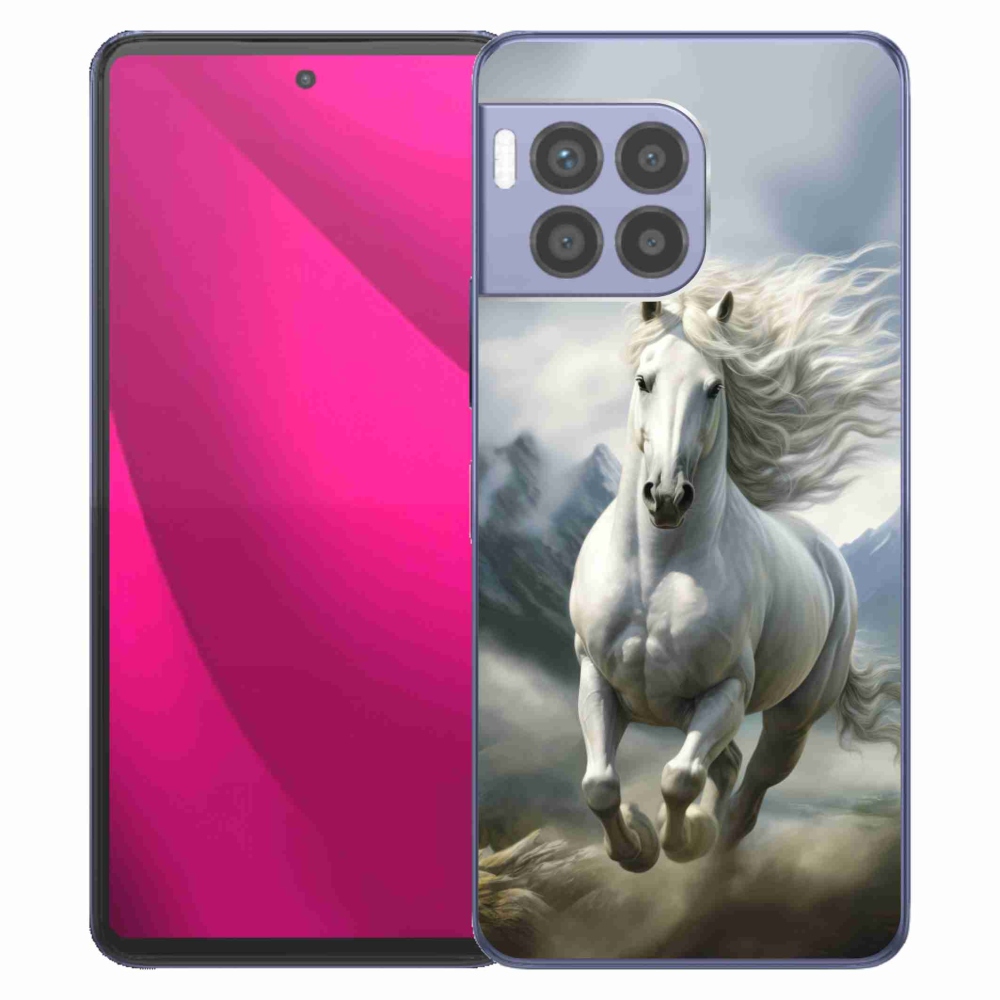 Gélový kryt mmCase na T phone 2 Pro - bežiaci biely kôň 3