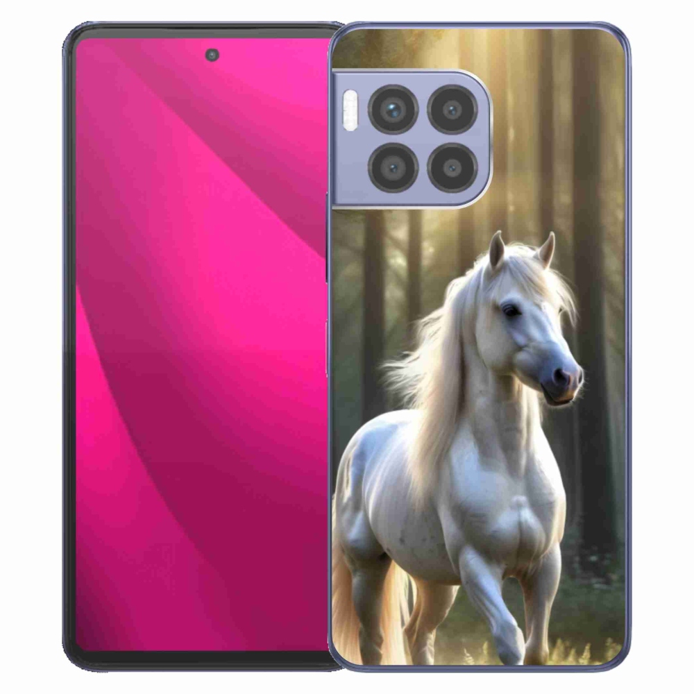 Gélový kryt mmCase na T phone 2 Pro - biely kôň 3