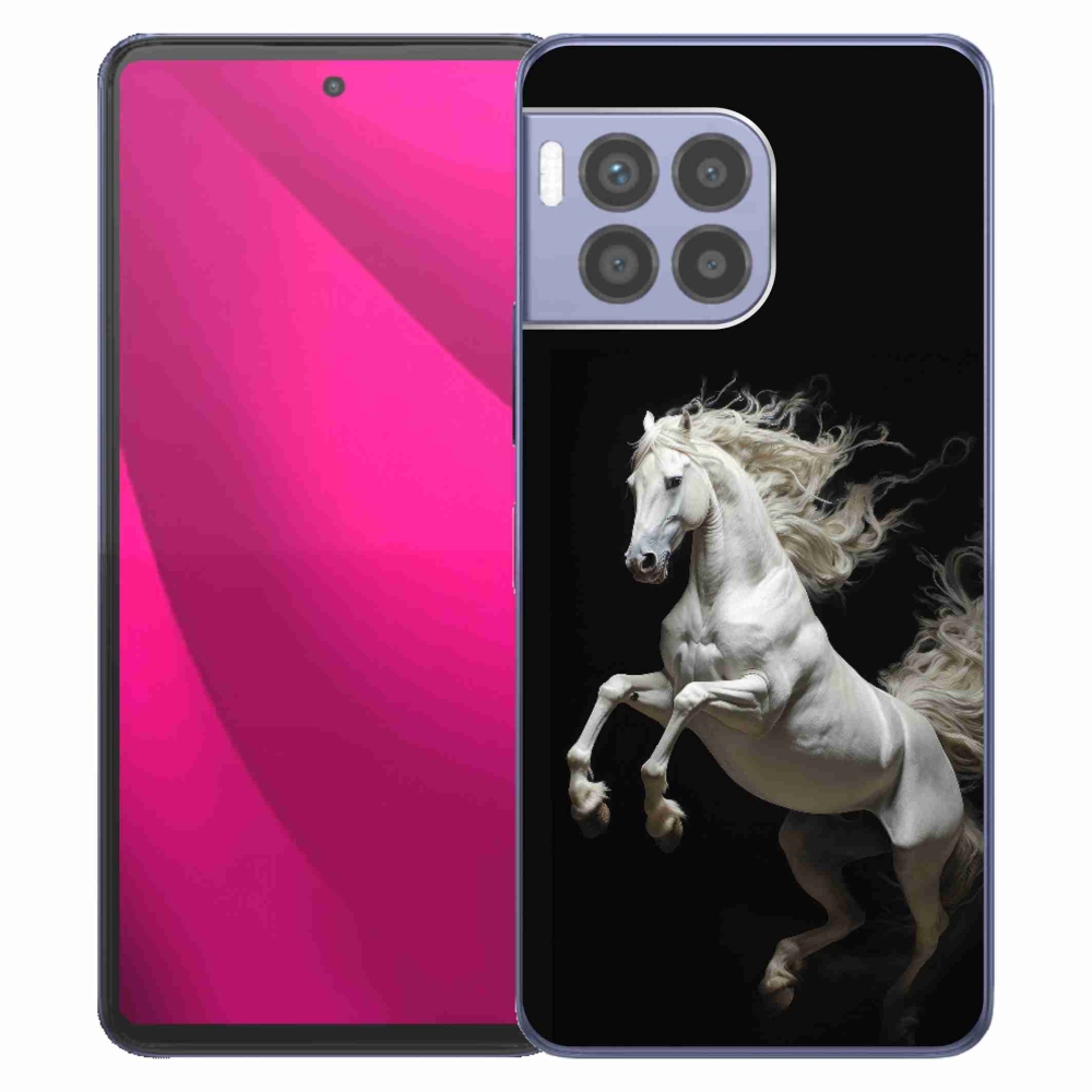 Gélový kryt mmCase na T phone 2 Pro - biely kôň 4