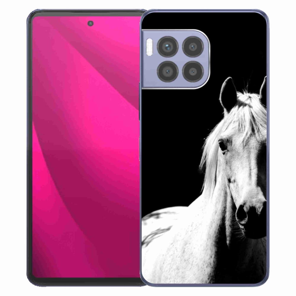 Gélový kryt mmCase na T phone 2 Pro - biely kôň 5